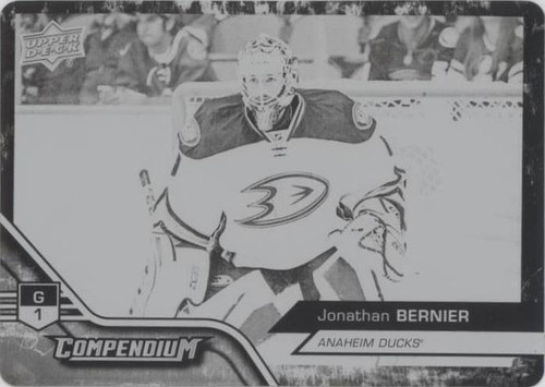 2016-17 Upper Deck Compendium - Jonathan Bernier #606