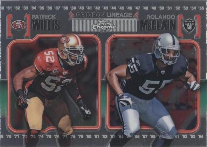 2010 Topps Chrome Patrick Willis Rolando McClain #CGL-WM