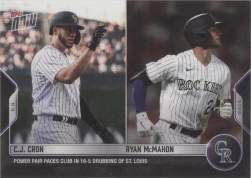 2022 Topps Now - C.J. Cron Ryan McMahon #677