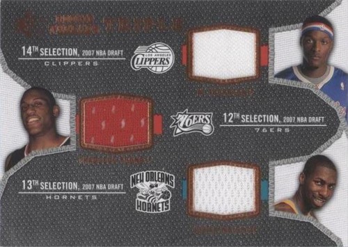 2007-08 SP Rookie Threads - Al Thornton/Julian Wright/Thaddeus Young #TRT-TYW