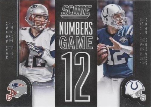 2014 Score Andrew Luck Tom Brady #NG12