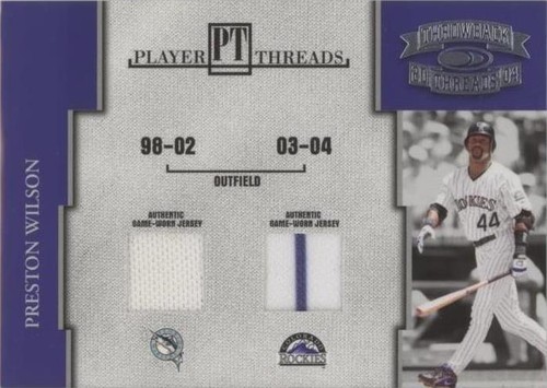 2004 Donruss Throwback Threads - Preston Wilson #PT-50