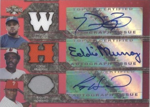 2008 Topps Triple Threads - Eddie Murray Prince Fielder Ryan Howard #TTARC-8