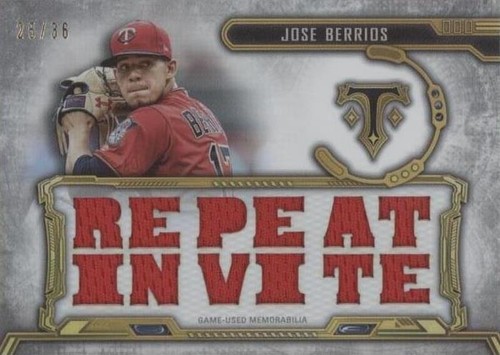2020 Topps Triple Threads - José Berríos #TTR-JBE2