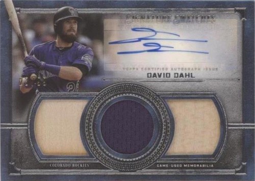 2019 Topps Museum Collection - David Dahl #SSTA-DD