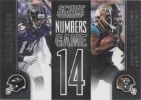 2014 Score Justin Blackmon Marlon Brown #NG14