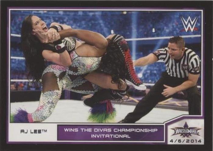 2014 Topps WWE Road to Wrestlemania - AJ Lee #108