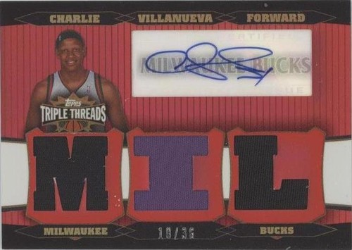 2006-07 Topps Triple Threads - Charlie Villanueva #TTRA-29