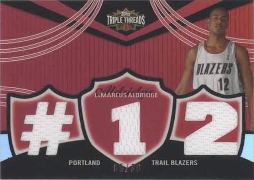 2006-07 Topps Triple Threads - LaMarcus Aldridge #TTR-66