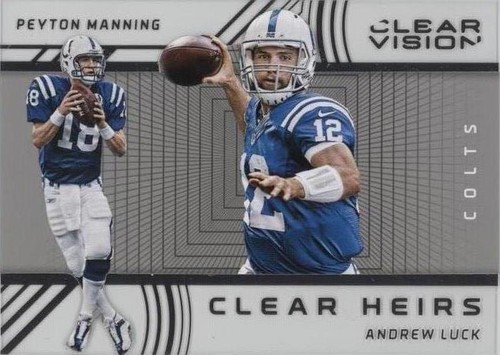 2016 Panini Clear Vision Andrew Luck Peyton Manning #11