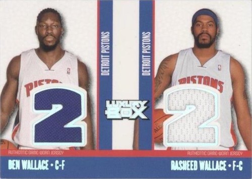 2005-06 Topps Luxury Box - Ben Wallace/Rasheed Wallace #TCR-WW