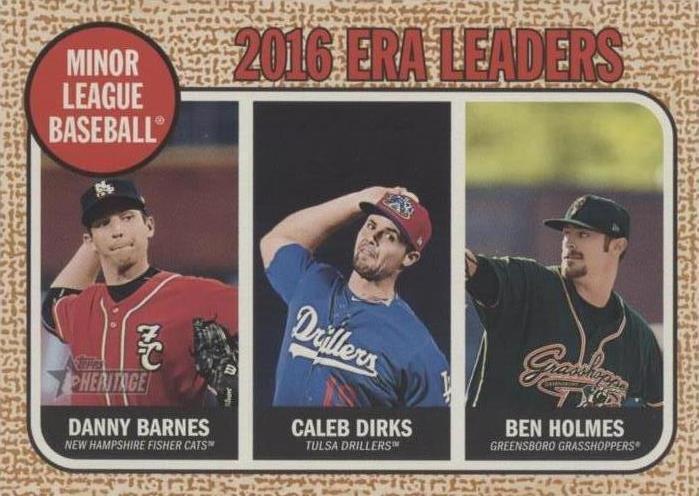 2017 Topps Heritage Minor League Edition - Ben Holmes Caleb Dirks Danny Barnes #199