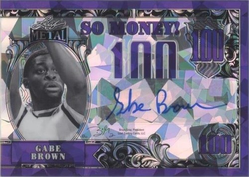 2021-22 Leaf Metal - Gabe Brown #SM-GB1
