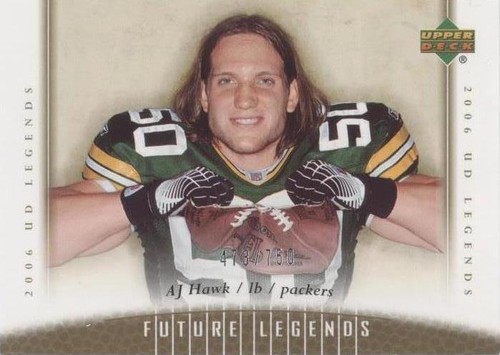 2006 UD Legends A.J. Hawk #101