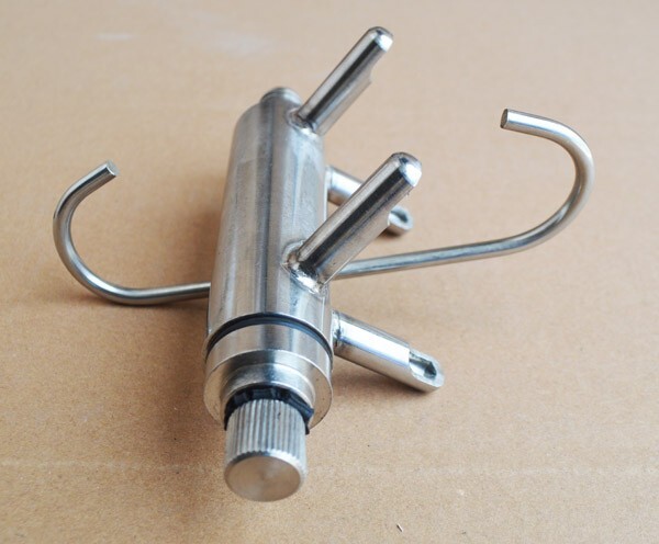 PreAsion 304 Stainless Steel Milk Claw for Piston Milking Machine Milker Cow 