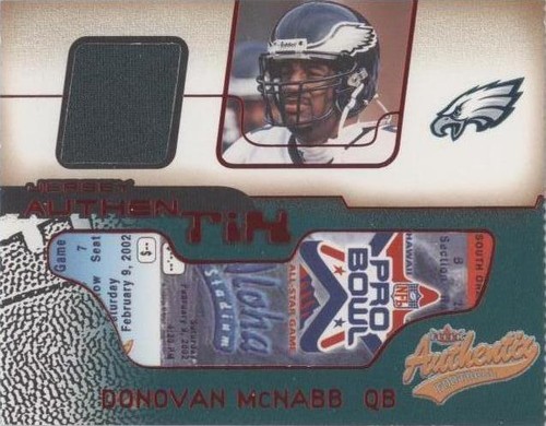 2002 Fleer Authentix Donovan McNabb #JA-DM