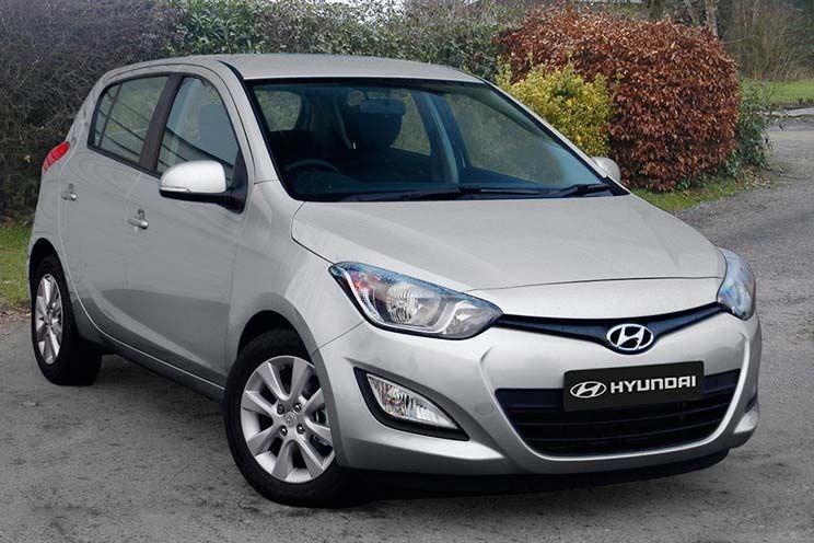 Sleek silver hyundai