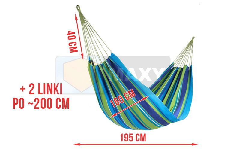 Amaca da Giardino in Tela x Campeggio Spiaggia Viaggio Riposo da Esterni 160x195