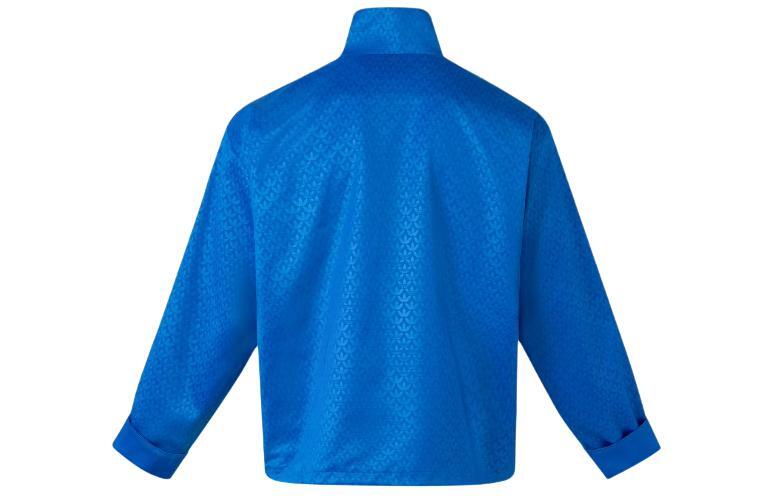 adidas 青 Mサイズ　中国限定 ジャケット フロントボタン付きJC9263 adidas Originals Chinese Tang-Style Satin Striped Jacket