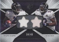 2008 SPx Ray Lewis Willis McGahee #WC99
