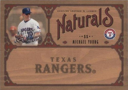 2005 Donruss Leather & Lumber - Michael Young #N-14
