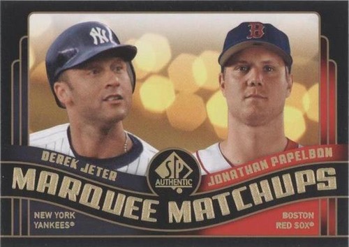 2008 SP Authentic - Derek Jeter Jonathan Papelbon #MM-33