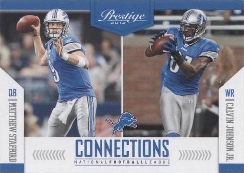 2012 Playoff Prestige Calvin Johnson Matthew Stafford #2