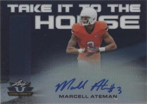2018 Leaf Valiant Marcell Ateman #TH-MA2