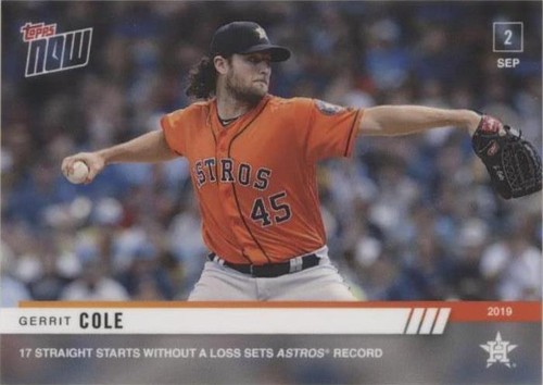 2019 Topps Now - Gerrit Cole #786