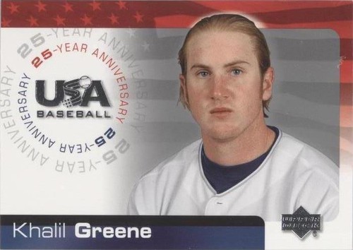 2004 Upper Deck USA Baseball 25-Year Anniversary - Khalil Greene #USA-74