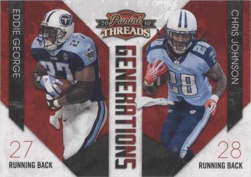 2010 Panini Threads Chris Johnson Eddie George #11