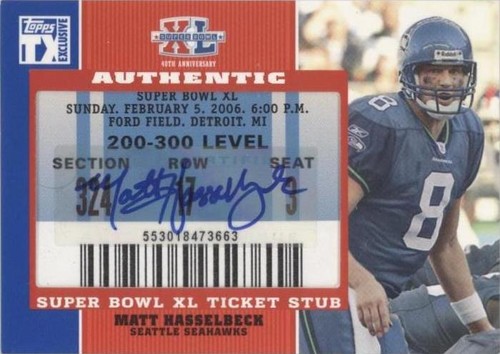 2007 Topps TX Exclusive Matt Hasselbeck #SB-MH