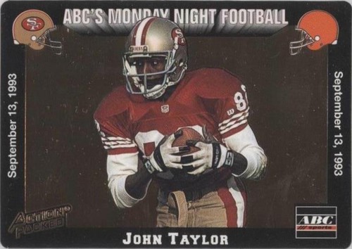 1993 Action Packed Monday Night Football John Taylor #6