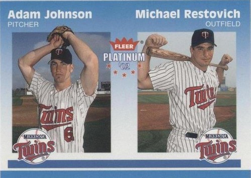 2002 Fleer Platinum - Adam Johnson Michael Restovich #300