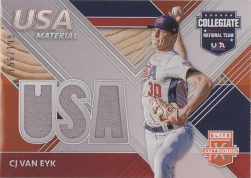 2020 Panini Elite Extra Edition - CJ Van Eyk #USAM-CE