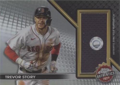 2016 TOPPS CHROME ROOKIE AUTO GREEN REFRACTOR #RA-TS TREVOR STORY