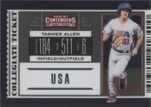 2019 Panini Elite Extra Edition - Tanner Allen #USA-TA