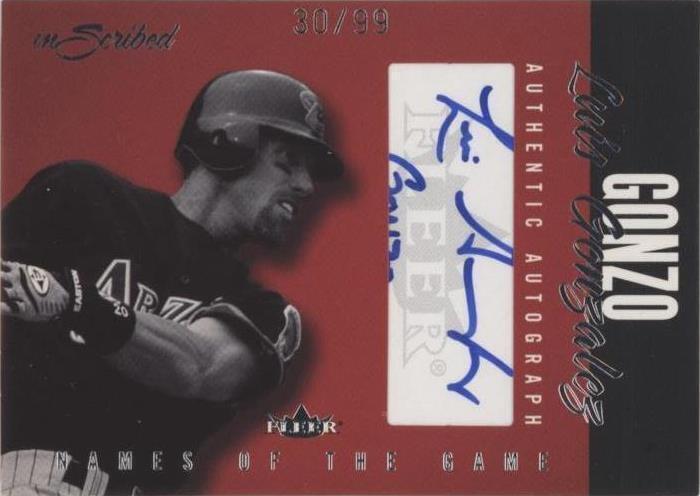 2004 Fleer inScribed - Luis Gonzalez #NGA-LG