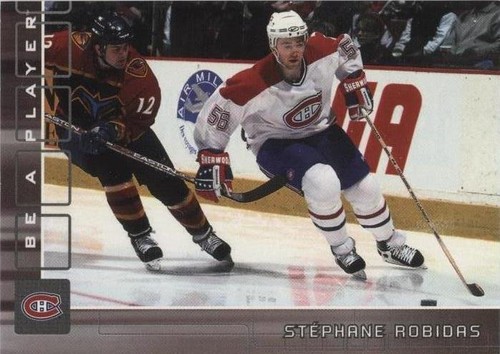 2001-02 In the Game Be A Player Memorabilia - Stephane Robidas #112