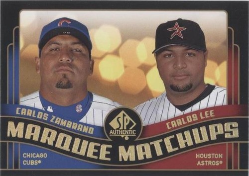 2008 SP Authentic - Carlos Lee Carlos Zambrano #MM-13