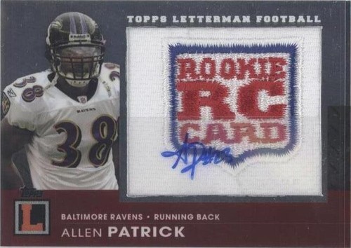 2008 Topps Letterman Allen Patrick #RAP-AP