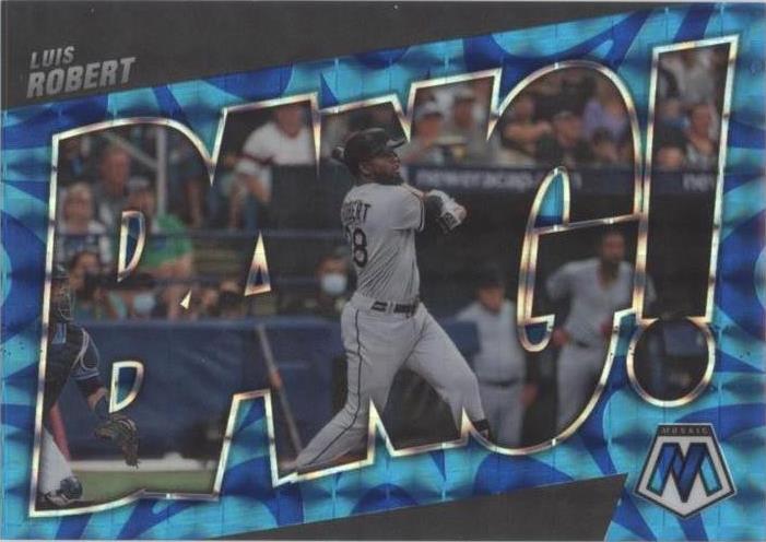 2022 Panini Mosaic - Bang! Reactive Blue Mosaic Prizm #BG-4 Luis Robert /99