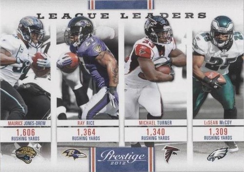 2012 Playoff Prestige LeSean McCoy Maurice Jones-Drew Michael Turner #18