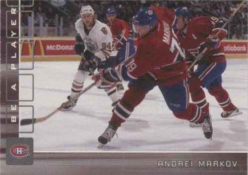 2001-02 In the Game Be A Player Memorabilia - Andrei Markov #52