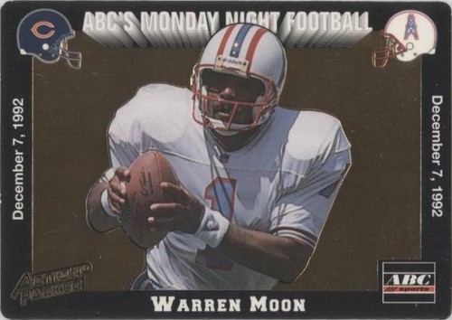 1993 Action Packed Monday Night Football Warren Moon #MN6