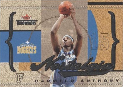 2004-05 Fleer Throwbacks - Carmelo Anthony #7 N