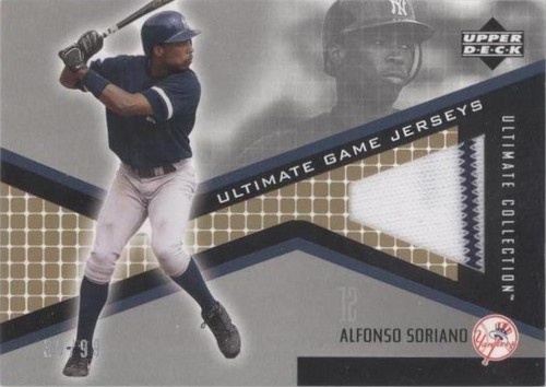 2002 Upper Deck Ultimate Collection - Alfonso Soriano #JB-AS