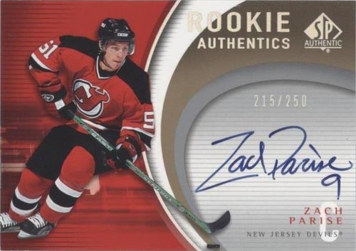 2005-06 SP Authentic - Zach Parise #RA-ZP