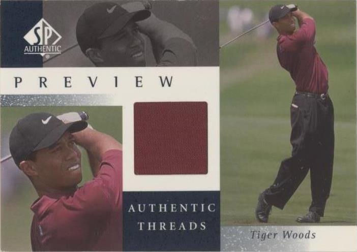 Prévia autêntica 2001 SP - Tiger Woods #TW-AT