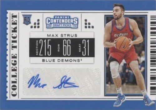 2019-20 Panini Contenders Draft Picks - Max Strus #101
